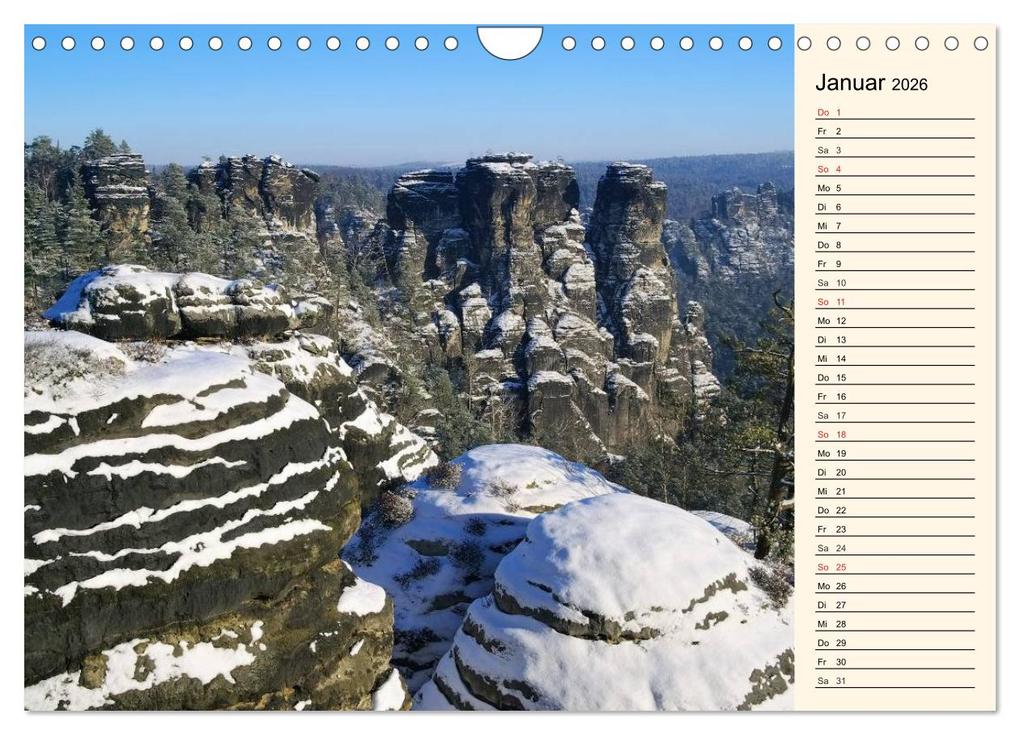 Weitere Ansicht: Elbsandsteingebirge (Wandkalender 2026 DIN A4 quer), CALVENDO Monatskalender | Calvendo, LianeM, LianeM LianeM