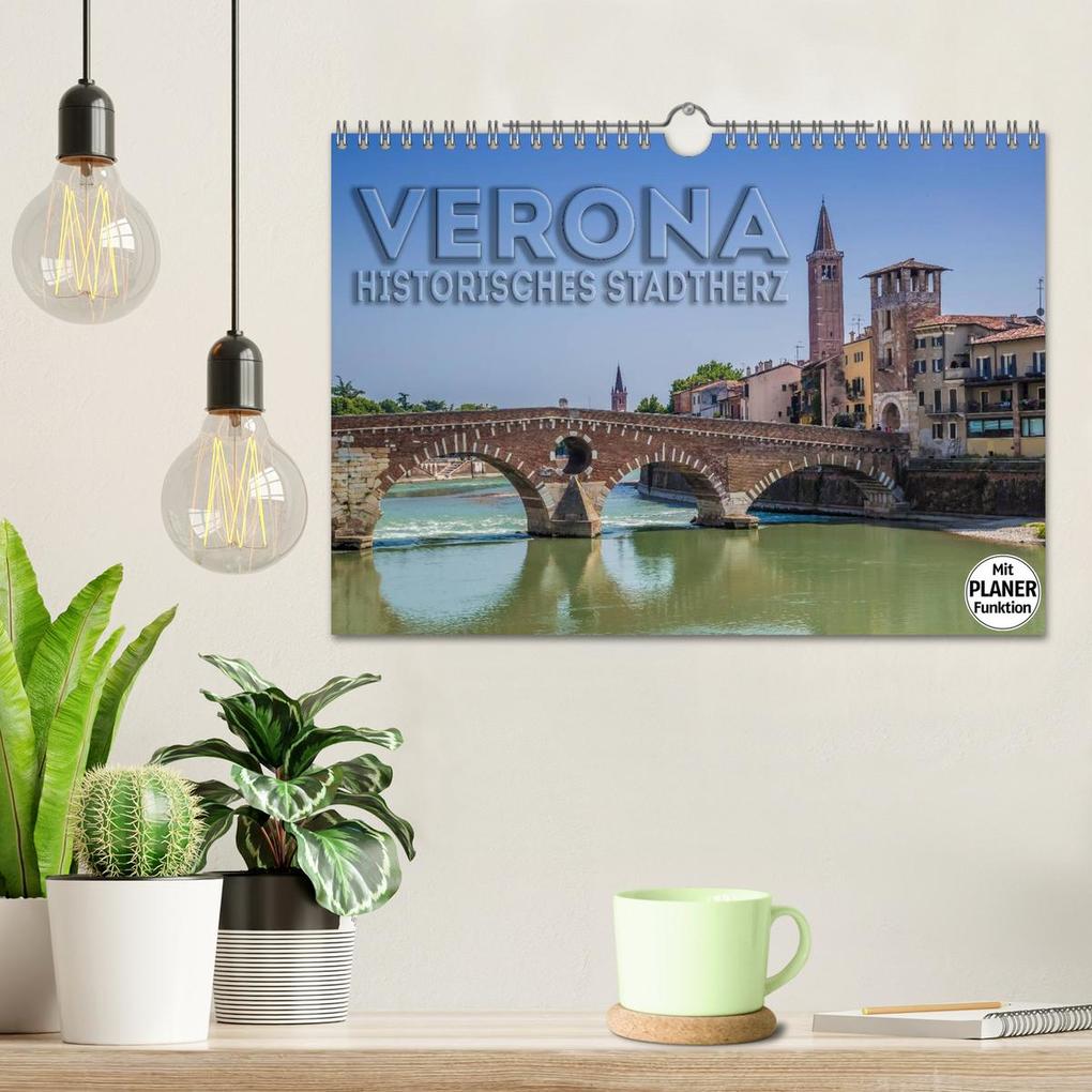 Weitere Ansicht: VERONA Historisches Stadtherz (Wandkalender 2026 DIN A4 quer), CALVENDO Monatskalender | Calvendo, Melanie Viola