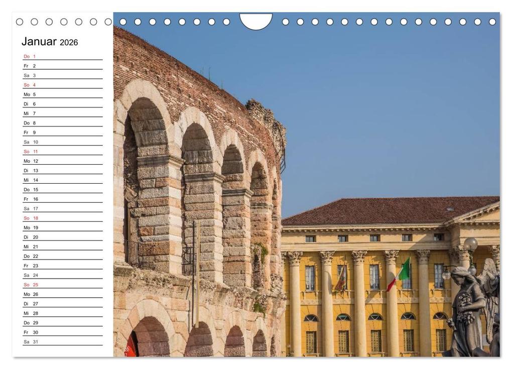 Weitere Ansicht: VERONA Historisches Stadtherz (Wandkalender 2026 DIN A4 quer), CALVENDO Monatskalender | Calvendo, Melanie Viola