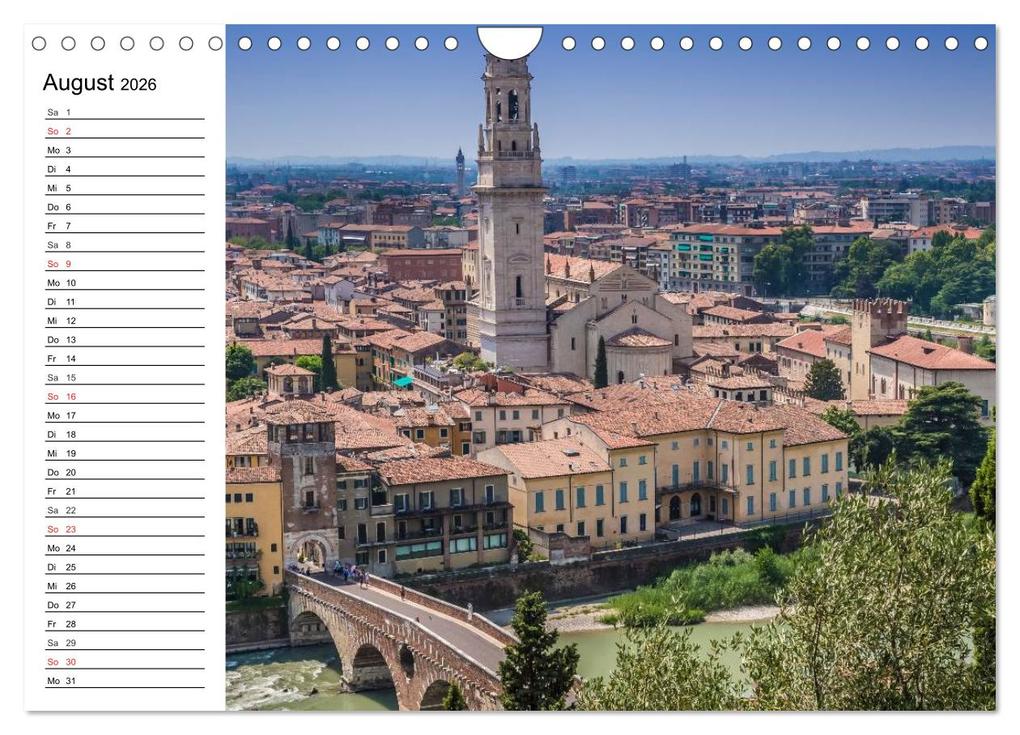 Weitere Ansicht: VERONA Historisches Stadtherz (Wandkalender 2026 DIN A4 quer), CALVENDO Monatskalender | Calvendo, Melanie Viola
