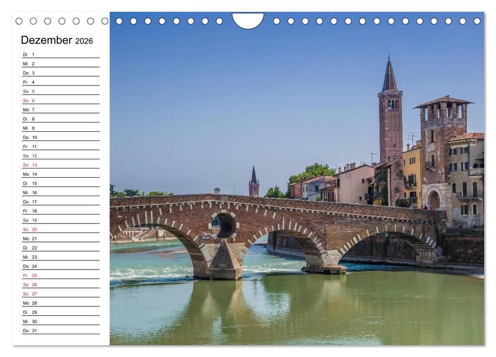 Weitere Ansicht: VERONA Historisches Stadtherz (Wandkalender 2026 DIN A4 quer), CALVENDO Monatskalender | Calvendo, Melanie Viola