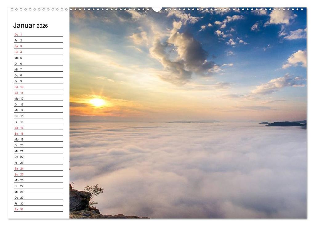 Weitere Ansicht: Sächsische Schweiz - Impressionen (Wandkalender 2026 DIN A2 quer), CALVENDO Monatskalender | Calvendo, Dirk Meutzner