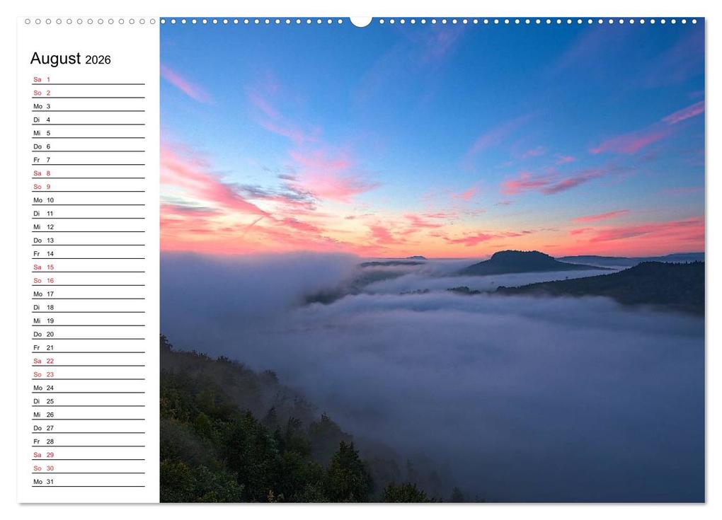 Weitere Ansicht: Sächsische Schweiz - Impressionen (Wandkalender 2026 DIN A2 quer), CALVENDO Monatskalender | Calvendo, Dirk Meutzner