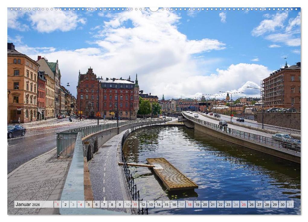 Weitere Ansicht: Stockholm an Mittsommer (hochwertiger Premium Wandkalender 2026 DIN A2 quer), Kunstdruck in Hochglanz | Calvendo, Dennis Gelner