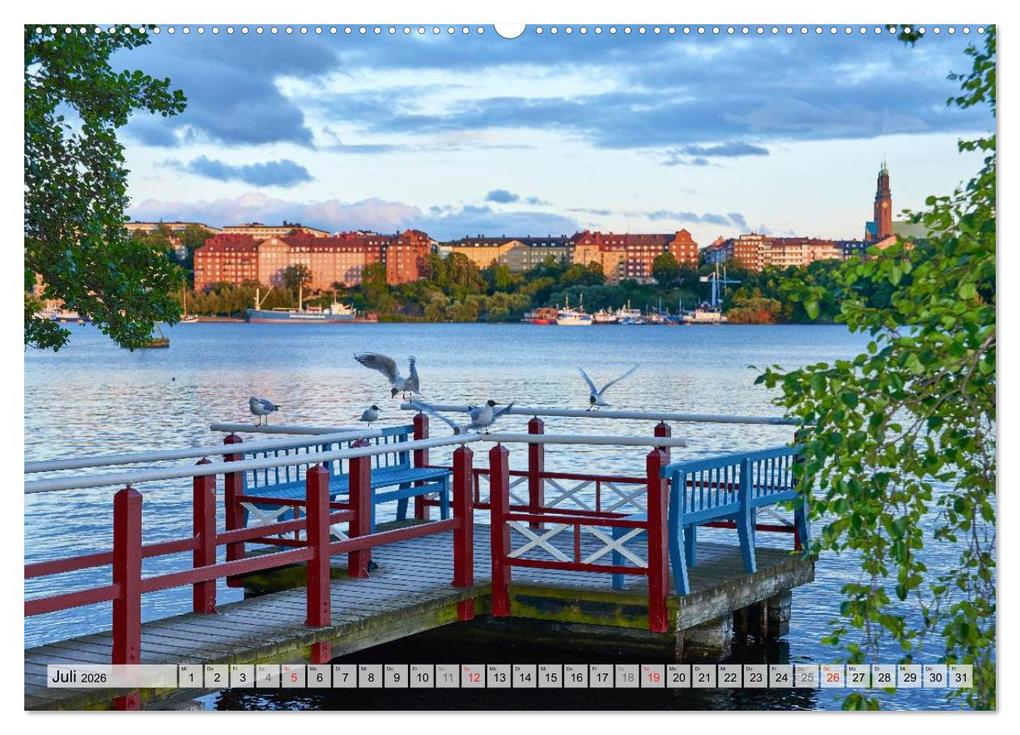 Weitere Ansicht: Stockholm an Mittsommer (hochwertiger Premium Wandkalender 2026 DIN A2 quer), Kunstdruck in Hochglanz | Calvendo, Dennis Gelner