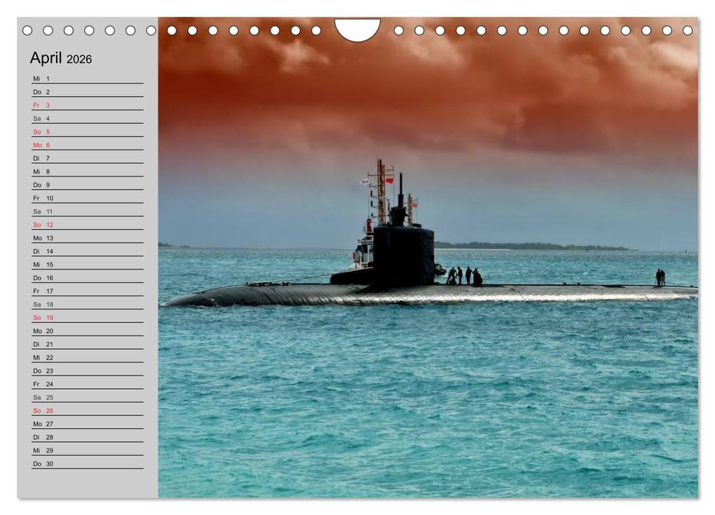 Weitere Ansicht: U-Boote. Militärische Ungetüme (Wandkalender 2026 DIN A4 quer), CALVENDO Monatskalender | Calvendo, Elisabeth Stanzer