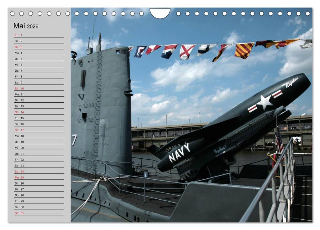 Weitere Ansicht: U-Boote. Militärische Ungetüme (Wandkalender 2026 DIN A4 quer), CALVENDO Monatskalender | Calvendo, Elisabeth Stanzer