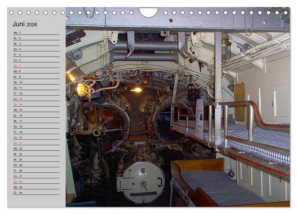Weitere Ansicht: U-Boote. Militärische Ungetüme (Wandkalender 2026 DIN A4 quer), CALVENDO Monatskalender | Calvendo, Elisabeth Stanzer