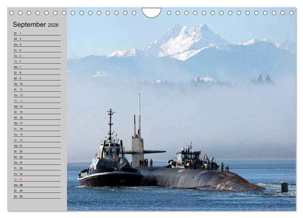 Weitere Ansicht: U-Boote. Militärische Ungetüme (Wandkalender 2026 DIN A4 quer), CALVENDO Monatskalender | Calvendo, Elisabeth Stanzer