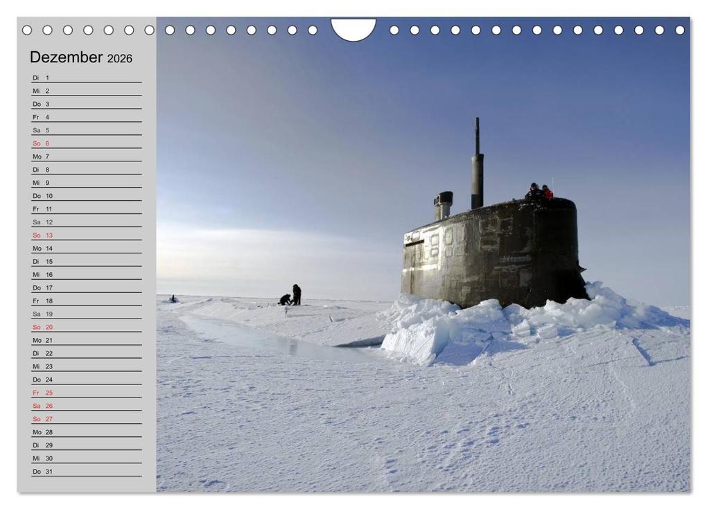 Weitere Ansicht: U-Boote. Militärische Ungetüme (Wandkalender 2026 DIN A4 quer), CALVENDO Monatskalender | Calvendo, Elisabeth Stanzer