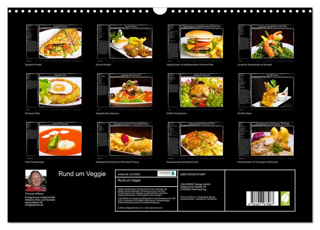 Weitere Ansicht: Rund um Veggie (Wandkalender 2026 DIN A3 quer), CALVENDO Monatskalender | Calvendo, Thomas Willerer