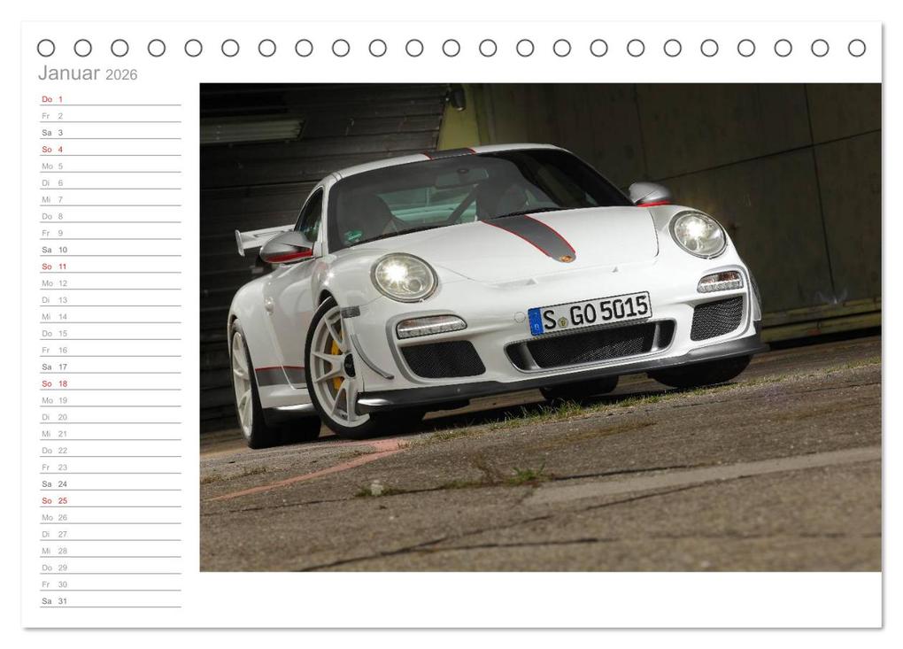 Weitere Ansicht: Porsche GT3RS 4,0 (Tischkalender 2026 DIN A5 quer), CALVENDO Monatskalender | Stefan Bau, Calvendo