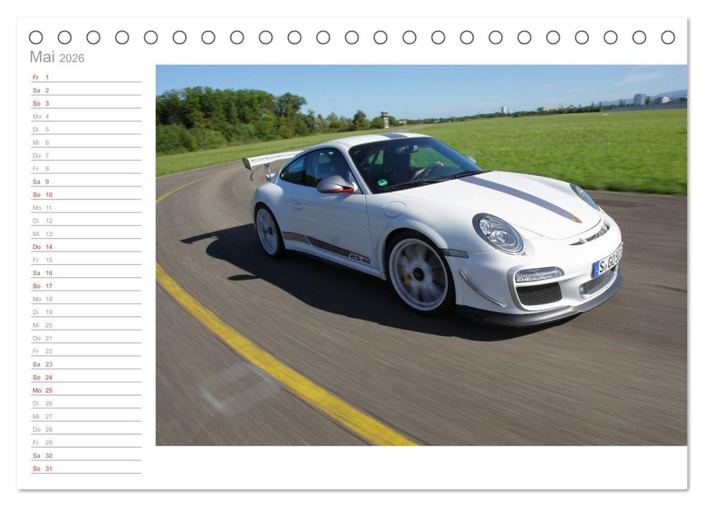 Weitere Ansicht: Porsche GT3RS 4,0 (Tischkalender 2026 DIN A5 quer), CALVENDO Monatskalender | Stefan Bau, Calvendo