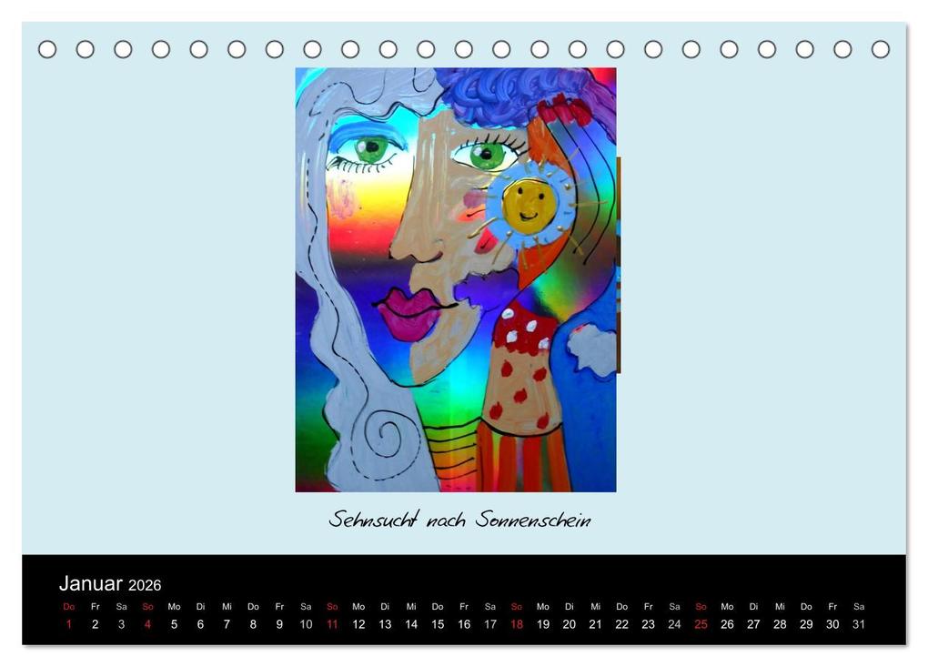 Weitere Ansicht: Lebensfreude 2026 (Tischkalender 2026 DIN A5 quer), CALVENDO Monatskalender | Leonore Zimmermann, Calvendo