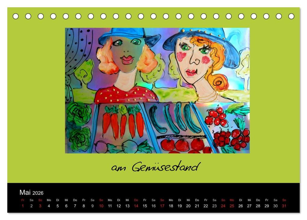 Weitere Ansicht: Lebensfreude 2026 (Tischkalender 2026 DIN A5 quer), CALVENDO Monatskalender | Leonore Zimmermann, Calvendo