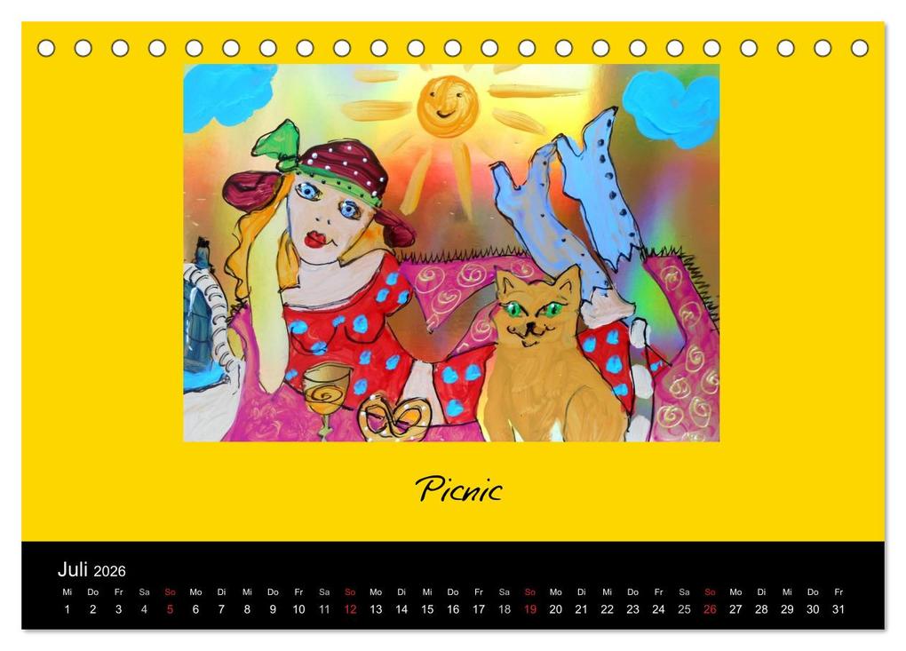 Weitere Ansicht: Lebensfreude 2026 (Tischkalender 2026 DIN A5 quer), CALVENDO Monatskalender | Leonore Zimmermann, Calvendo