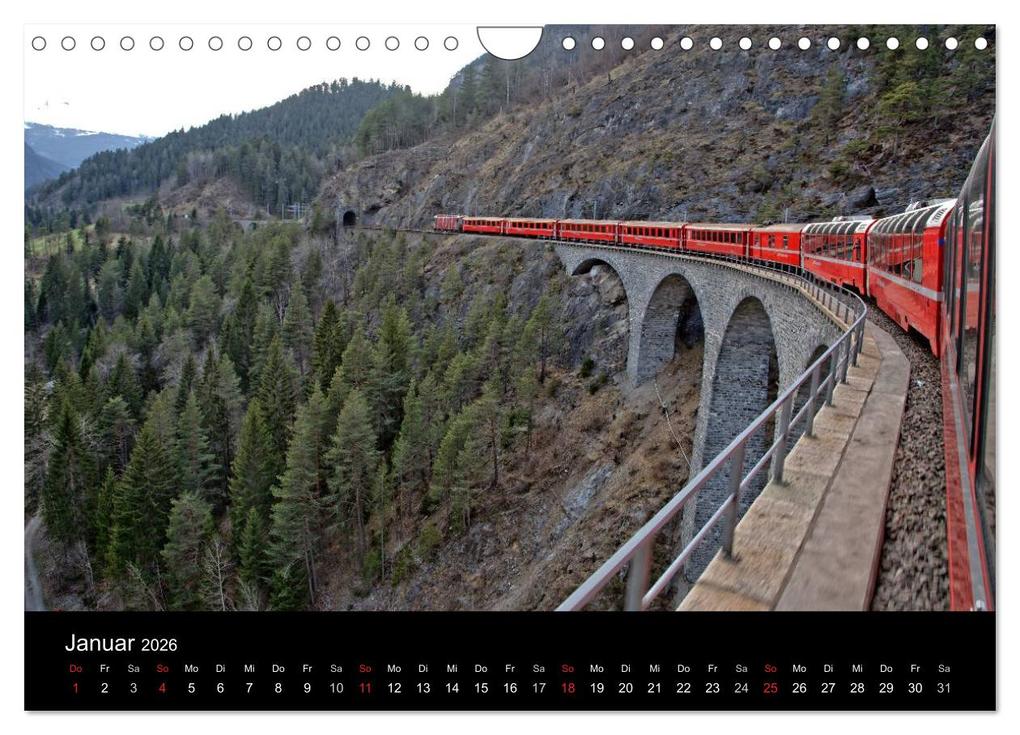 Weitere Ansicht: Schweizer Eisenbahn (Wandkalender 2026 DIN A4 quer), CALVENDO Monatskalender | Rudolf J. Strutz, Calvendo