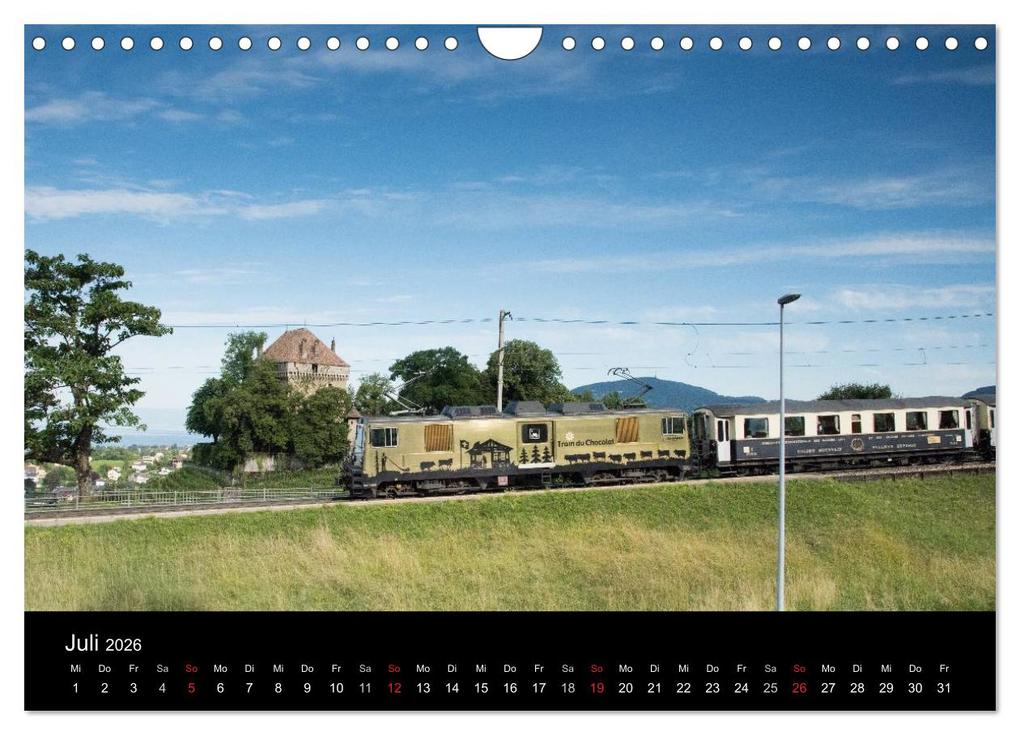 Weitere Ansicht: Schweizer Eisenbahn (Wandkalender 2026 DIN A4 quer), CALVENDO Monatskalender | Rudolf J. Strutz, Calvendo
