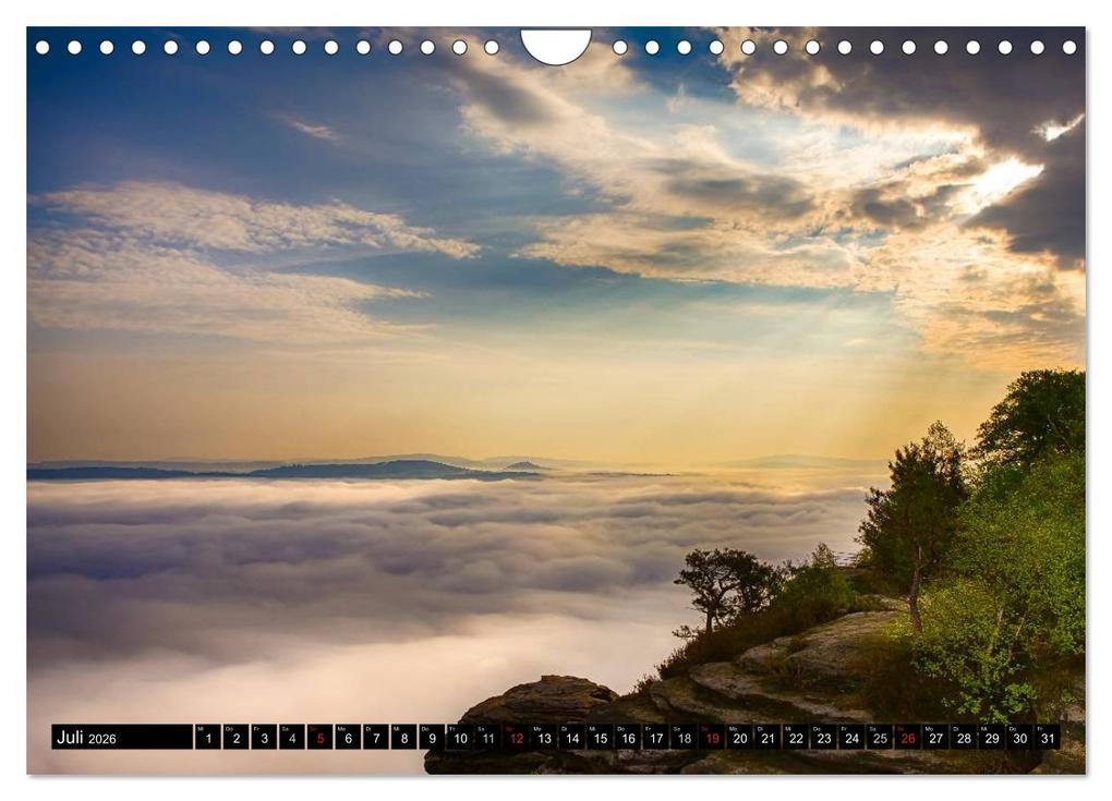 Weitere Ansicht: Nebelwelten Sächsische Schweiz (Wandkalender 2026 DIN A4 quer), CALVENDO Monatskalender | Dirk Meutzner, Calvendo