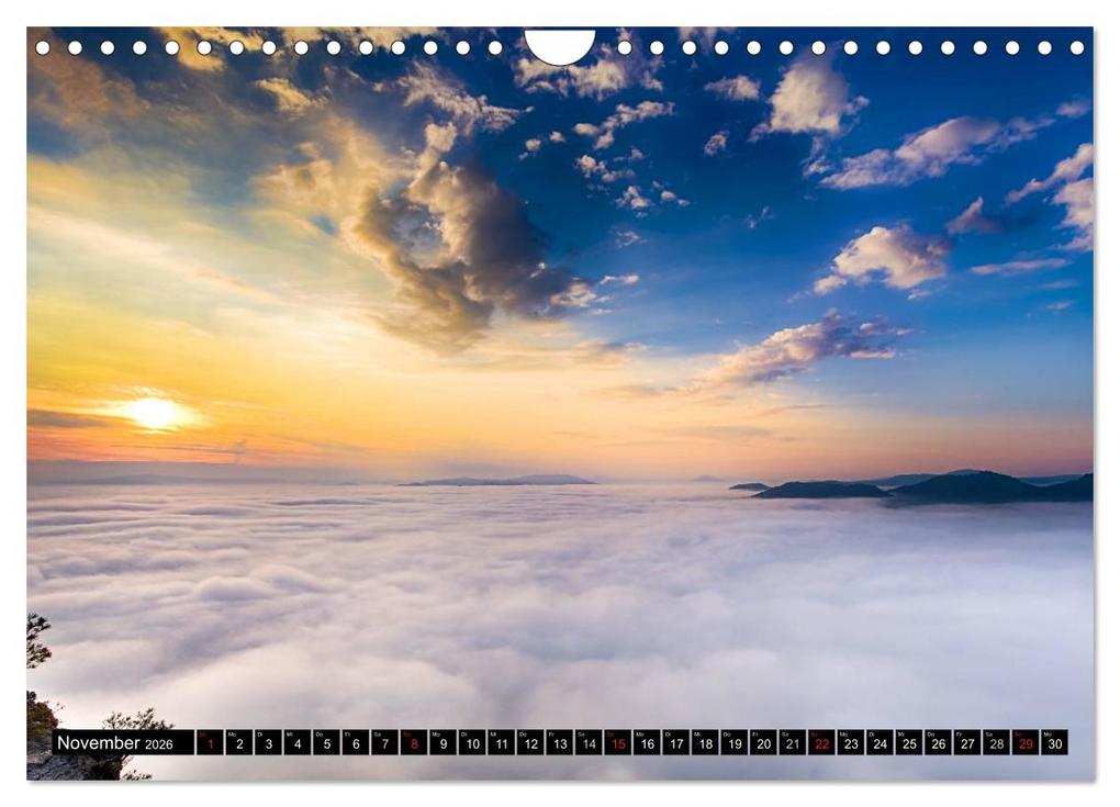 Weitere Ansicht: Nebelwelten Sächsische Schweiz (Wandkalender 2026 DIN A4 quer), CALVENDO Monatskalender | Dirk Meutzner, Calvendo
