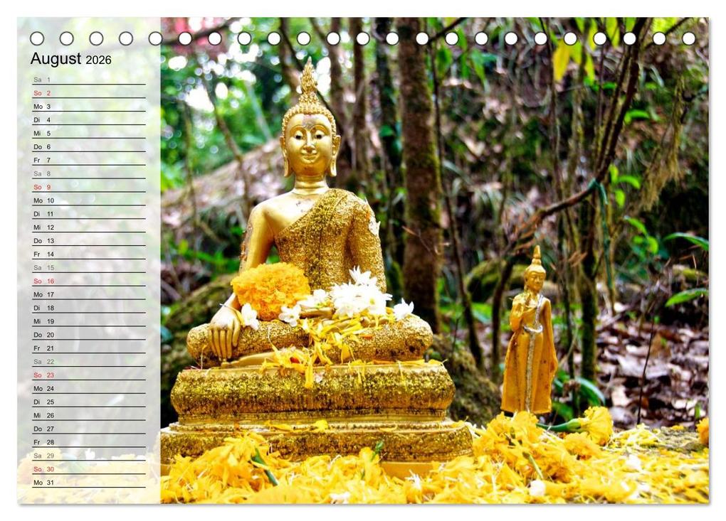 Weitere Ansicht: Mein Thailand - Geburtstagskalender (Tischkalender 2026 DIN A5 quer), CALVENDO Monatskalender | Ralf Wittstock, Calvendo