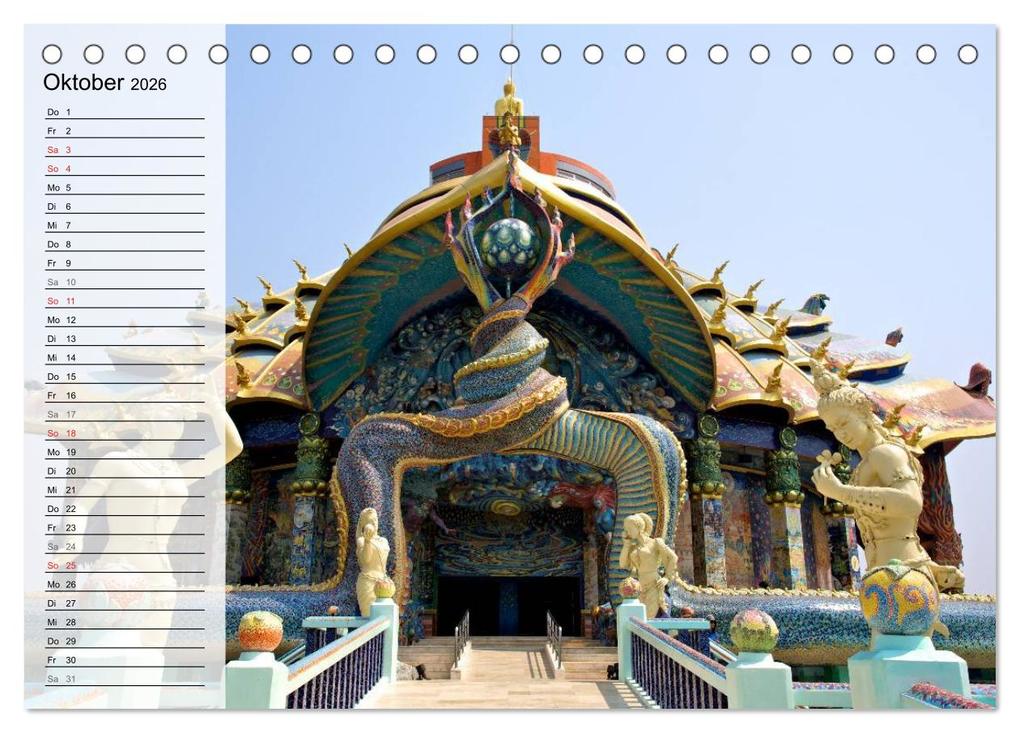 Weitere Ansicht: Mein Thailand - Geburtstagskalender (Tischkalender 2026 DIN A5 quer), CALVENDO Monatskalender | Ralf Wittstock, Calvendo