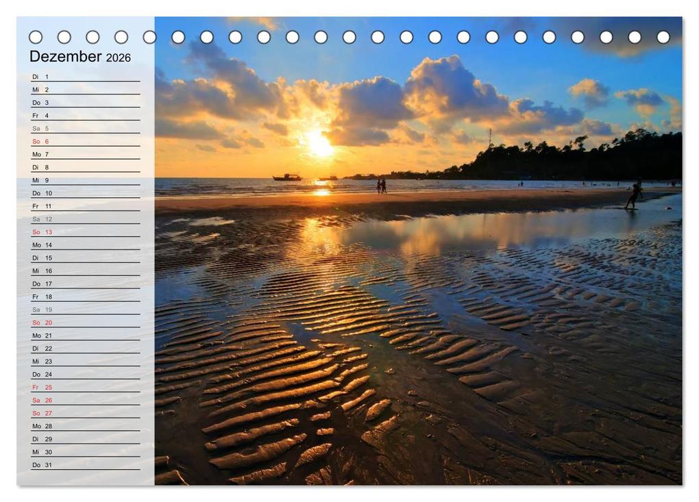 Weitere Ansicht: Mein Thailand - Geburtstagskalender (Tischkalender 2026 DIN A5 quer), CALVENDO Monatskalender | Ralf Wittstock, Calvendo