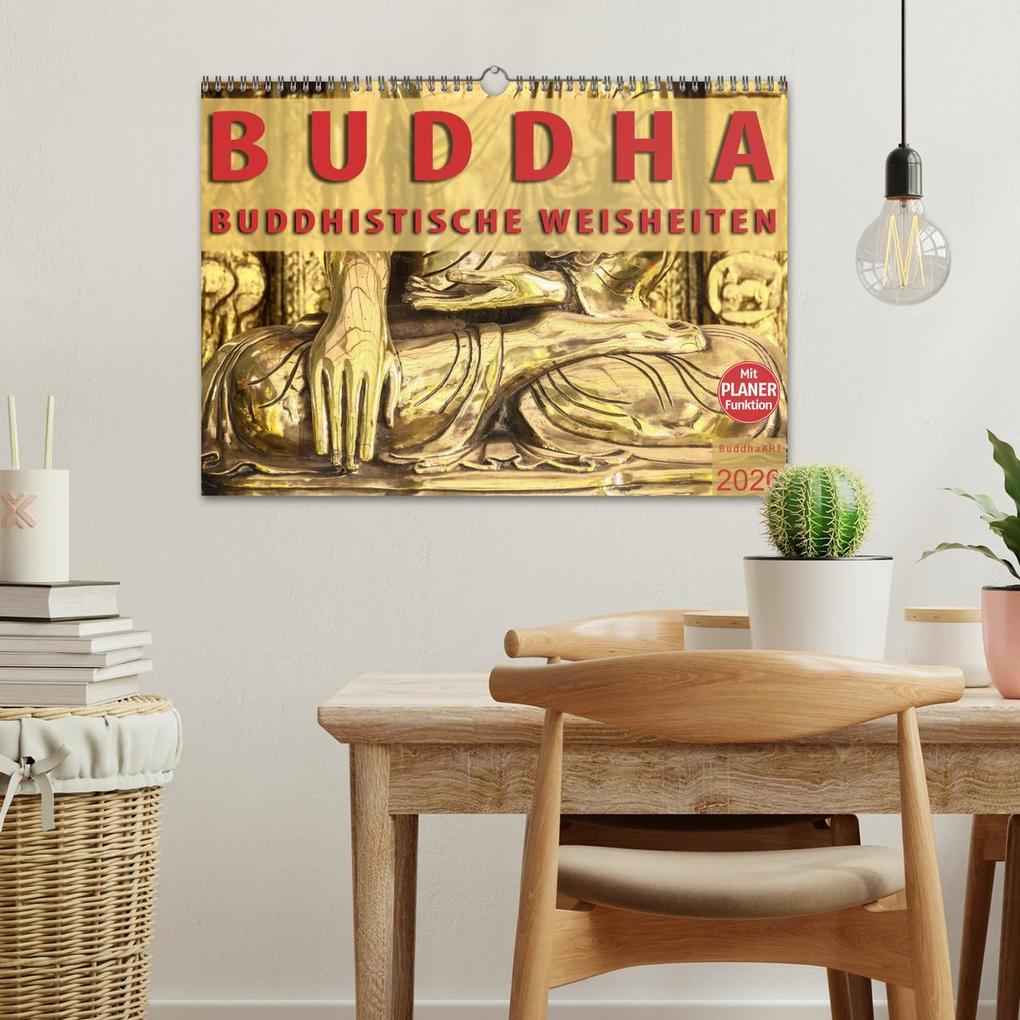 Weitere Ansicht: BUDDHA Buddhistische Weisheiten (Wandkalender 2026 DIN A3 quer), CALVENDO Monatskalender | BuddhaART BuddhaART, Calvendo, BuddhaART