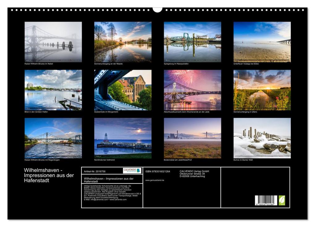 Weitere Ansicht: Wilhelmshaven - Impressionen aus der Hafenstadt (Wandkalender 2026 DIN A2 quer), CALVENDO Monatskalender | www.geniusstrand.de www.geniusstrand.de, Calvendo, www.geniusstrand.de