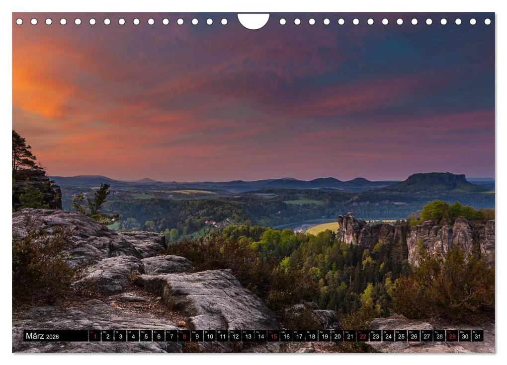 Weitere Ansicht: Bilder aus dem Nationalpark Sächsische Schweiz (Wandkalender 2026 DIN A4 quer), CALVENDO Monatskalender | Dirk Meutzner, Calvendo