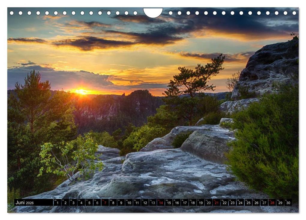 Weitere Ansicht: Bilder aus dem Nationalpark Sächsische Schweiz (Wandkalender 2026 DIN A4 quer), CALVENDO Monatskalender | Dirk Meutzner, Calvendo