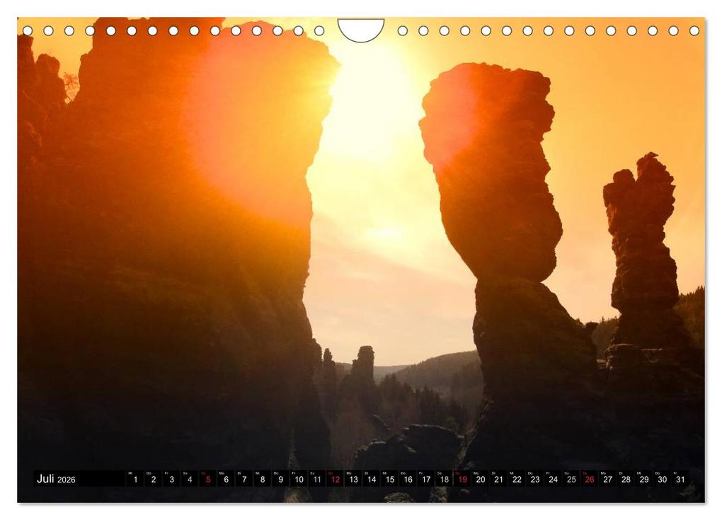 Weitere Ansicht: Bilder aus dem Nationalpark Sächsische Schweiz (Wandkalender 2026 DIN A4 quer), CALVENDO Monatskalender | Dirk Meutzner, Calvendo