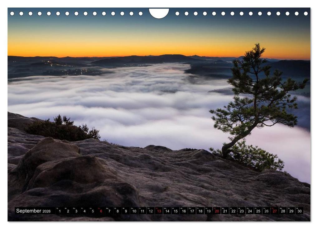 Weitere Ansicht: Bilder aus dem Nationalpark Sächsische Schweiz (Wandkalender 2026 DIN A4 quer), CALVENDO Monatskalender | Dirk Meutzner, Calvendo
