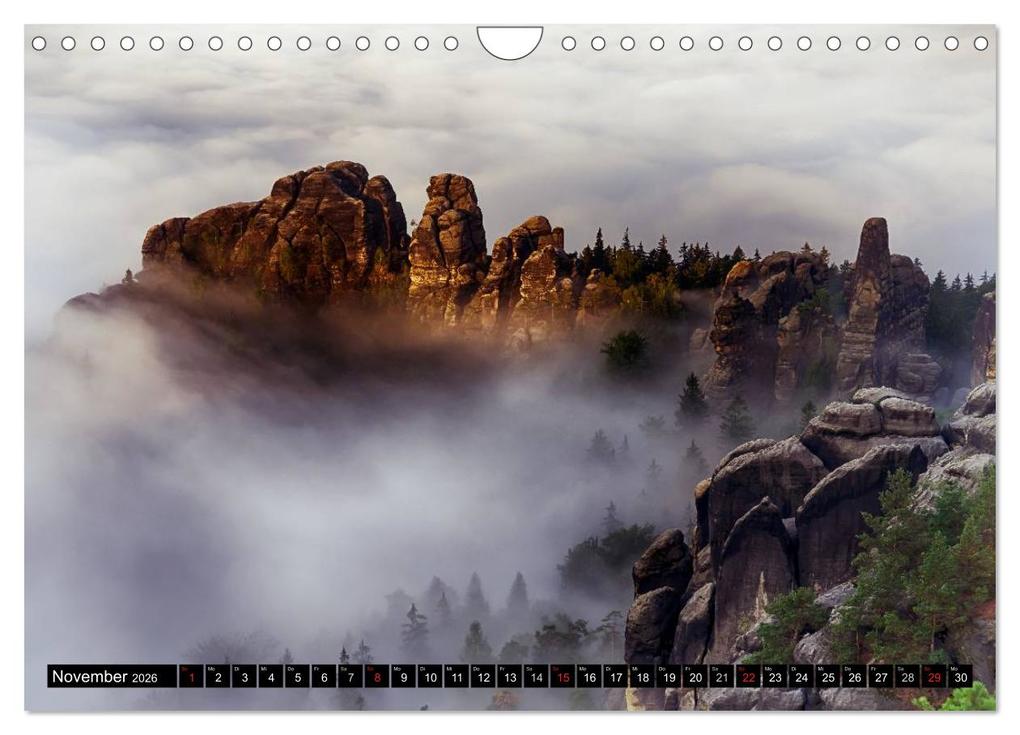 Weitere Ansicht: Bilder aus dem Nationalpark Sächsische Schweiz (Wandkalender 2026 DIN A4 quer), CALVENDO Monatskalender | Dirk Meutzner, Calvendo
