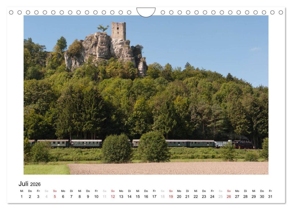 Weitere Ansicht: Mit der Eisenbahn in die Fränkische Schweiz (Wandkalender 2026 DIN A4 quer), CALVENDO Monatskalender | oldshutterhand oldshutterhand, Calvendo, Oldshutterhand