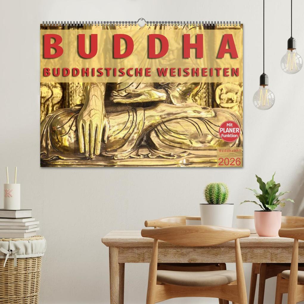 Weitere Ansicht: BUDDHA Buddhistische Weisheiten (Wandkalender 2026 DIN A2 quer), CALVENDO Monatskalender | BuddhaART BuddhaART, Calvendo, BuddhaART