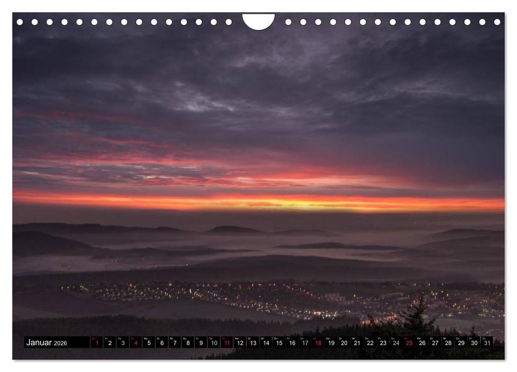 Weitere Ansicht: Lichtstimmungen Thüringen - Eine Reise von Morgens bis Abends (Wandkalender 2026 DIN A4 quer), CALVENDO Monatskalender | Ronny Wesche, Calvendo