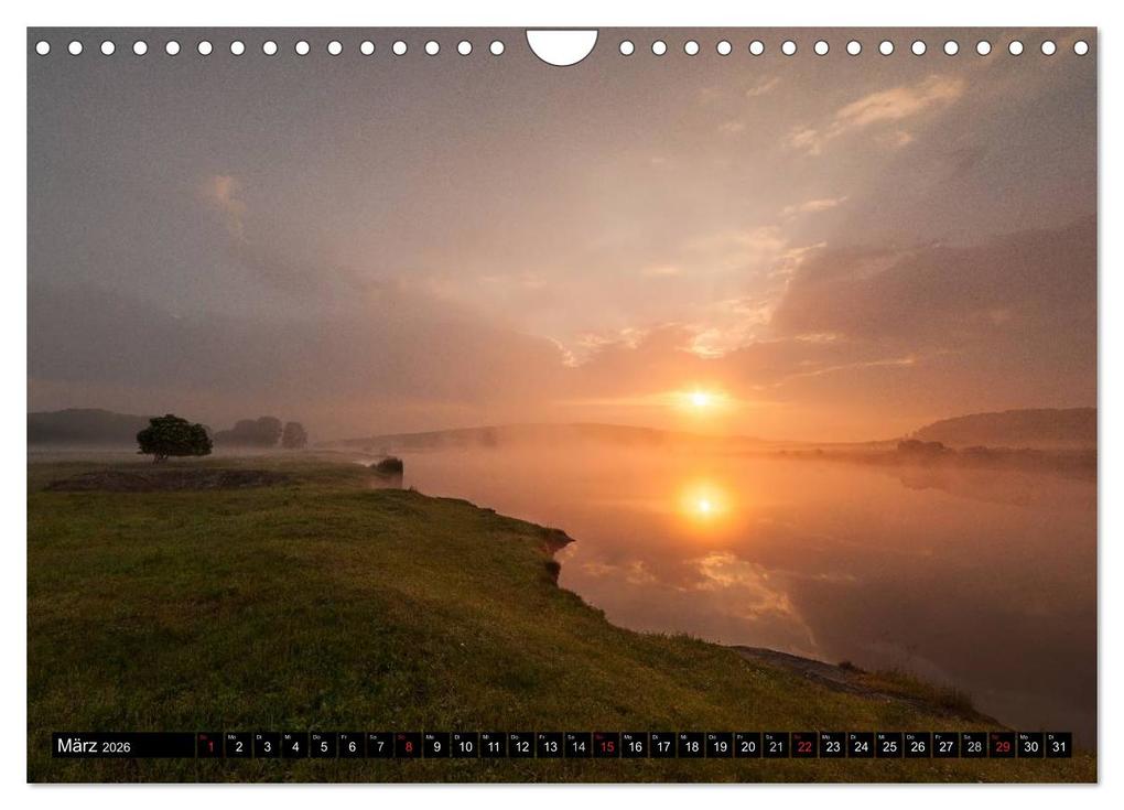 Weitere Ansicht: Lichtstimmungen Thüringen - Eine Reise von Morgens bis Abends (Wandkalender 2026 DIN A4 quer), CALVENDO Monatskalender | Ronny Wesche, Calvendo