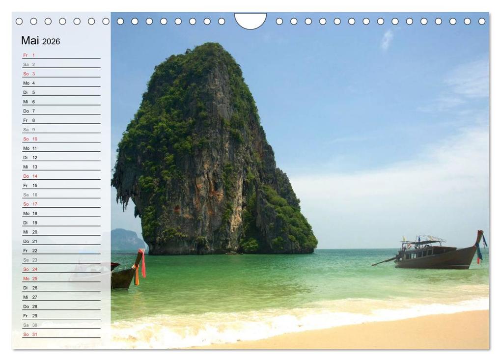 Weitere Ansicht: Mein Thailand - Geburtstagskalender (Wandkalender 2026 DIN A4 quer), CALVENDO Monatskalender | Ralf Wittstock, Calvendo
