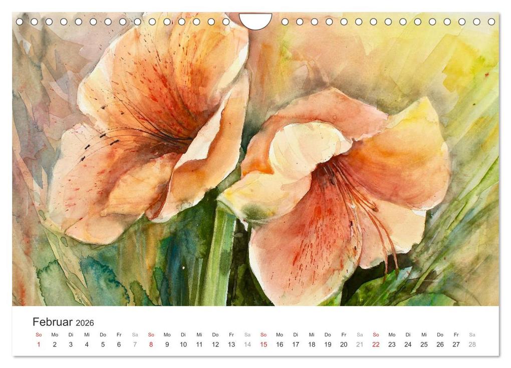 Weitere Ansicht: Blütenzauber - Aquarelle von ECKARD FUNCK (Wandkalender 2026 DIN A4 quer), CALVENDO Monatskalender | Eckard Funck, Calvendo