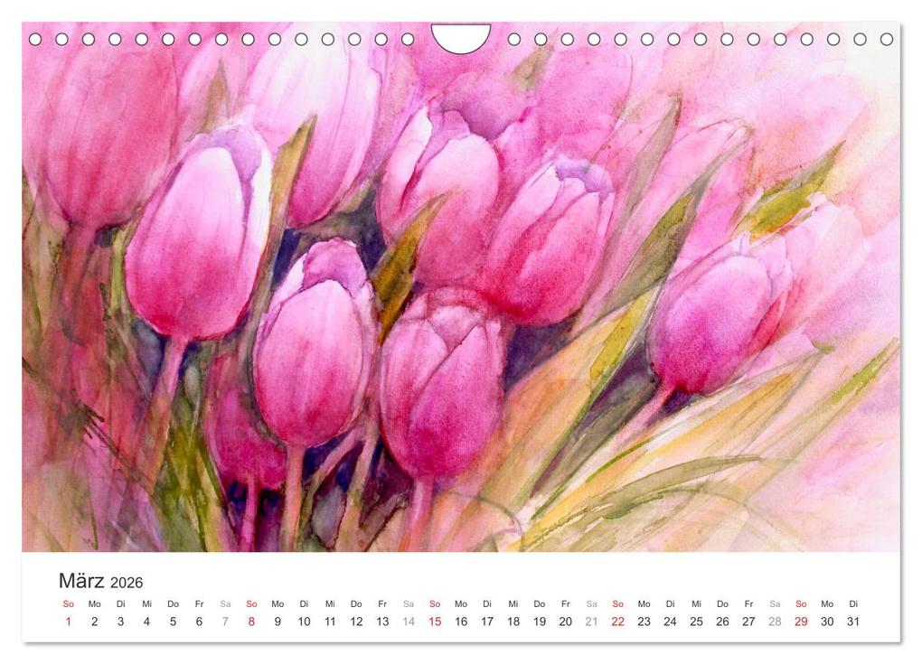 Weitere Ansicht: Blütenzauber - Aquarelle von ECKARD FUNCK (Wandkalender 2026 DIN A4 quer), CALVENDO Monatskalender | Eckard Funck, Calvendo