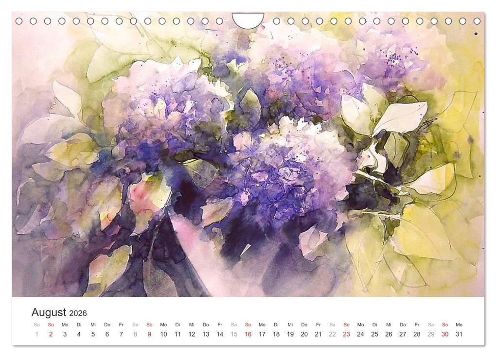 Weitere Ansicht: Blütenzauber - Aquarelle von ECKARD FUNCK (Wandkalender 2026 DIN A4 quer), CALVENDO Monatskalender | Eckard Funck, Calvendo