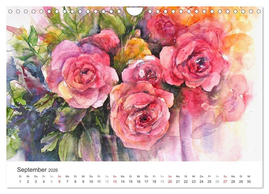 Weitere Ansicht: Blütenzauber - Aquarelle von ECKARD FUNCK (Wandkalender 2026 DIN A4 quer), CALVENDO Monatskalender | Eckard Funck, Calvendo