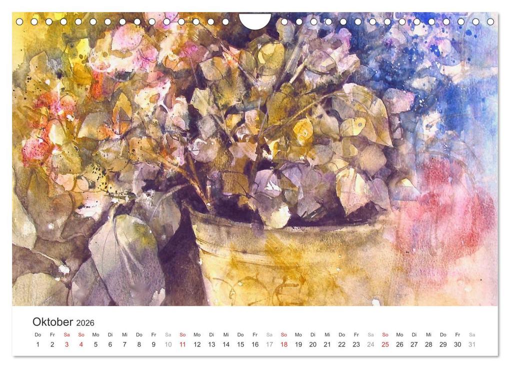 Weitere Ansicht: Blütenzauber - Aquarelle von ECKARD FUNCK (Wandkalender 2026 DIN A4 quer), CALVENDO Monatskalender | Eckard Funck, Calvendo