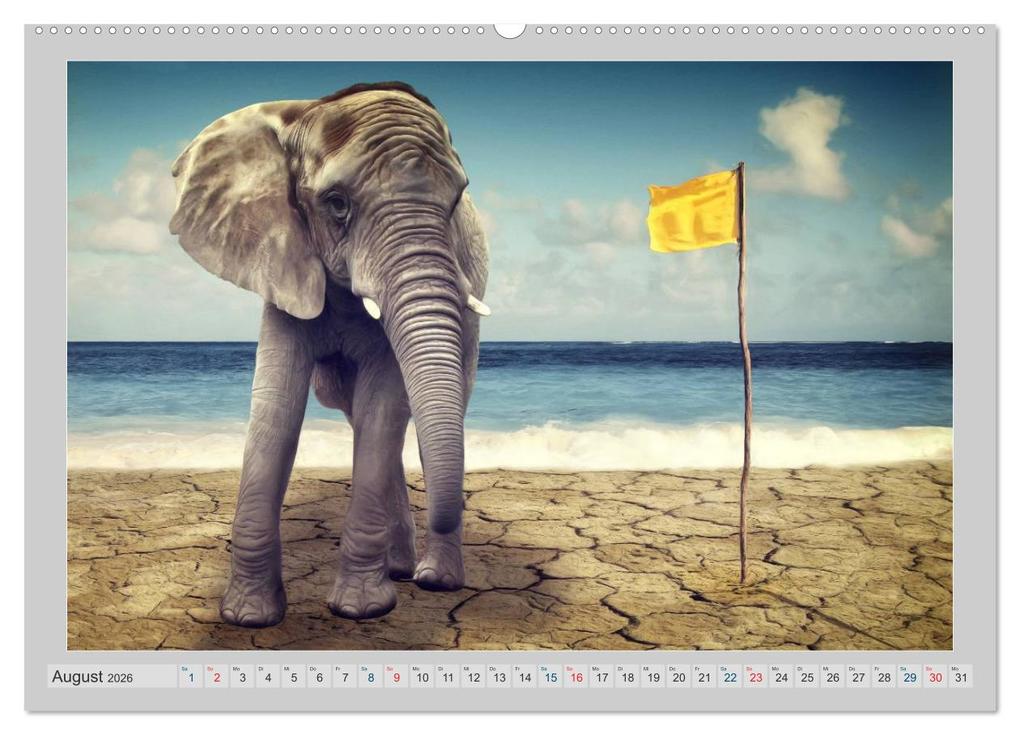 Weitere Ansicht: Elefanten - Portraits der besonderen Art (Wandkalender 2026 DIN A2 quer), CALVENDO Monatskalender | AD DESIGN Photo + PhotoArt, Angela Dölling, Calvendo, AD DESIGN Photo PhotoArt Dölling
