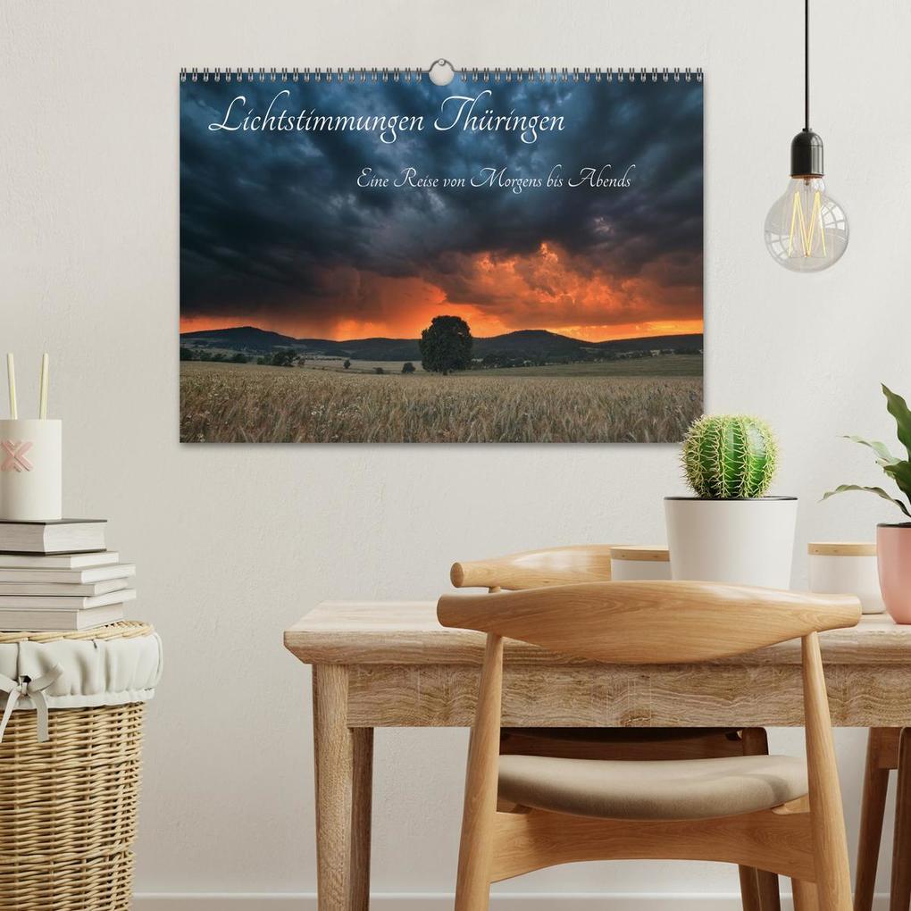 Weitere Ansicht: Lichtstimmungen Thüringen - Eine Reise von Morgens bis Abends (Wandkalender 2026 DIN A3 quer), CALVENDO Monatskalender | Ronny Wesche, Calvendo