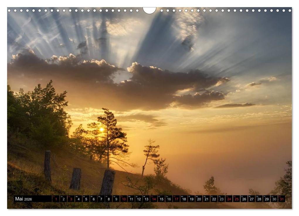 Weitere Ansicht: Lichtstimmungen Thüringen - Eine Reise von Morgens bis Abends (Wandkalender 2026 DIN A3 quer), CALVENDO Monatskalender | Ronny Wesche, Calvendo