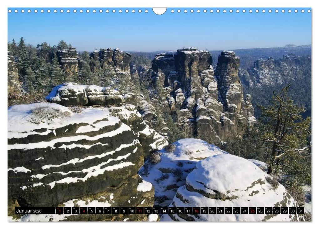 Weitere Ansicht: Elbsandsteingebirge (Wandkalender 2026 DIN A3 quer), CALVENDO Monatskalender | LianeM LianeM, Calvendo, LianeM