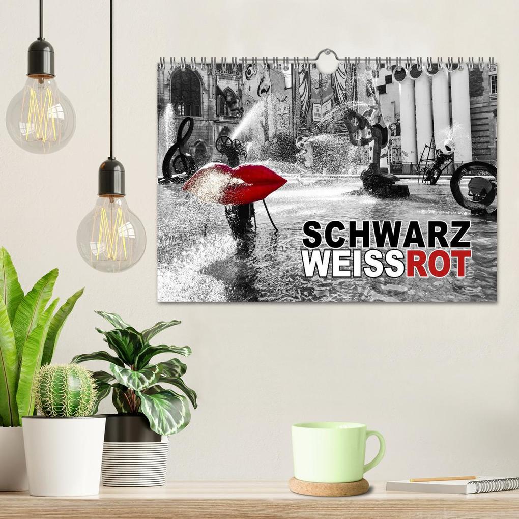 Weitere Ansicht: Schwarz - Weiß - Rot (Wandkalender 2026 DIN A4 quer), CALVENDO Monatskalender | Reinhold Ratzer, Calvendo