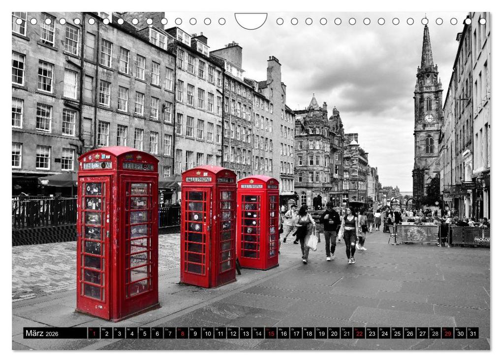 Weitere Ansicht: Schwarz - Weiß - Rot (Wandkalender 2026 DIN A4 quer), CALVENDO Monatskalender | Reinhold Ratzer, Calvendo